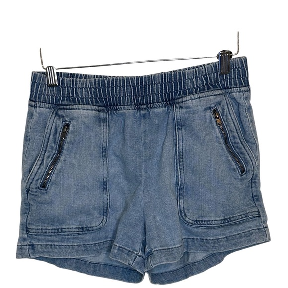 Aerie Chambray Lounge Shorts – Women’s XS, Elastic Waist, Soft Denim Look - Picture 2 of 4